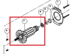 Ротор для перфоратора BULL BH2601 