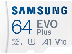 Карта памяти SAMSUNG MicroSDXC Evo Plus 2021 с адаптером SD