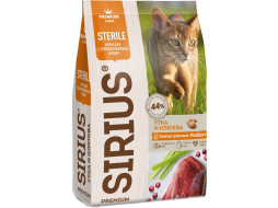 Сухой корм для стерилизованных кошек SIRIUS Sterile