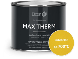 Эмаль кремнийорганическая термостойкая ELCON Max Therm золото 0,4 кг