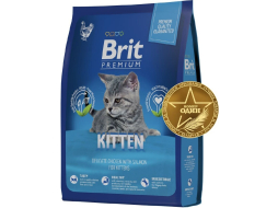 Сухой корм для котят BRIT Premium Kitten курица 0,4 кг 