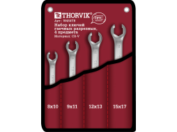 Набор ключей разрезных 8-17 мм 4 предмета THORVIK Arc 