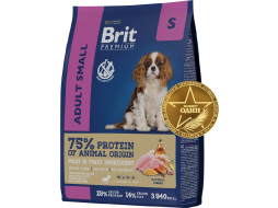 Сухой корм для собак BRIT Premium by Nature Adult S