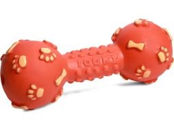 Игрушка для собак TRIOL Гантель с лапками и косточками 14 см 