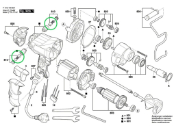 Щетки угольные для дрели BOSCH 1608 