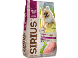 Сухой корм для собак SIRIUS Adult Mini индейка и рис 10 кг (4602009945489)