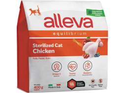 Сухой корм для стерилизованных кошек ALLEVA Equilibrium Sterilized курица 0,4 кг 