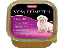 Влажный корм для пожилых собак ANIMONDA Vom Feinsten Senior птица и ягненок ламистер 150 г (4017721829755)