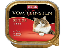 Влажный корм для пожилых кошек ANIMONDA Vom Feinsten Senior говядина ламистер 100 г (4017721838573)