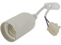 Патрон для лампочки Е27 пластиковый с клеммной колодкой ELECTRALINE белый 