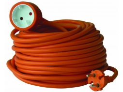 Удлинитель-шнур 20 м 1 розетка ELECTRALINE оранжевый (01623)