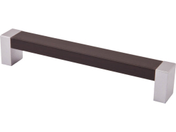 Ручка мебельная скоба AKS PS18/C18-224 металлик, венге 