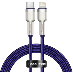 Кабель BASEUS CATLJK-A05 Cafule Series Metal Data Cable Type-C to Lightning 20W 1m Purple