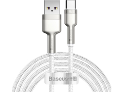 Кабель BASEUS CAKF000202 Cafule Series Metal Data Cable USB to Type-C 66W 2m White