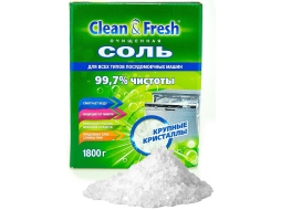 Соль для посудомоечных машин CLEAN&FRESH 1,8 кг (4660002311175)
