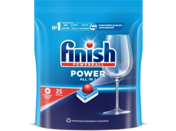 Таблетки для посудомоечных машин FINISH Power All in 1 Бесфосфатные 25 штук 