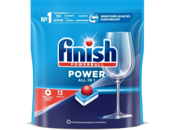 Таблетки для посудомоечных машин FINISH Power All in 1 Бесфосфатные 13 штук 