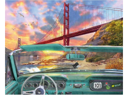 Алмазная вышивка DARVISH Golden Gate Bridge 40х50 см 