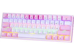 Клавиатура игровая механическая REDRAGON Fizz White-pink 