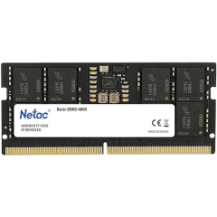 Оперативная память NETAC Basic 16GB DDR5 SODIMM PC5-38400 