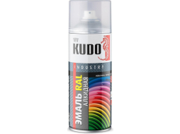 Эмаль аэрозольная KUDO универсальная серый 520 мл 