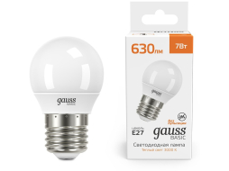 Лампа светодиодная E27 GAUSS Basic G45