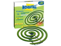 Спираль от комаров MOSQUITALL Профессиональная защита Гринфилд 10 штук 