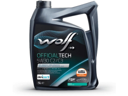 Моторное масло 5W30 синтетическое WOLF OfficialTech C2/C3