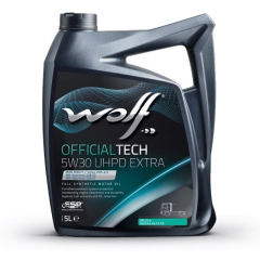 Моторное масло 5W30 синтетическое WOLF OfficialTech UHPD EXTRA 5 л 