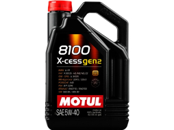 Моторное масло 5W40 синтетическое MOTUL 8100 X-Cess Gen2