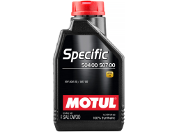 Моторное масло 0W30 синтетическое MOTUL Specific 504 00/507 00 1 л 