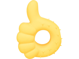 Игрушка для собак TRIXIE Палец вверх 14 см желтый 