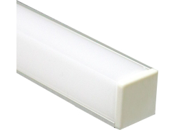 Профиль для светодиодной ленты угловой квадратный 16х16х2000 мм FERON CAB281 серебро 