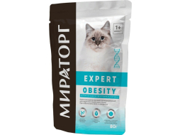 Влажный корм для кошек МИРАТОРГ Expert Obesity пауч 80 г 