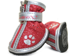 Ботинки для собак TRIOL YXS087-2 4,5x4x5 см красные с лапками 4 штуки 