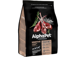 Сухой корм для собак ALPHAPET Sensitive Mini ягненок с рисом 0,5 кг (4670064651171)