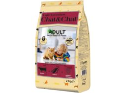 Сухой корм для кошек UNICA Chat&Chat Expert Adult говядина и горох 2 кг (8001541007734)