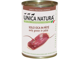 Влажный корм для собак UNICA Natura Mono паштет гусиный консервы 400 г (8001541006669)