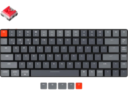 Клавиатура игровая беспроводная механическая KEYCHRON K3 V2 White LED Optical Red Switch 