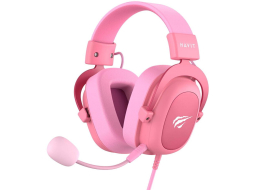 Наушники-гарнитура игровые HAVIT H2002d Розовый