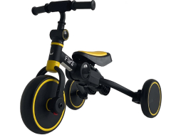 Велосипед-беговел детский трехколесный BUBAGO Flint Black-Yellow 