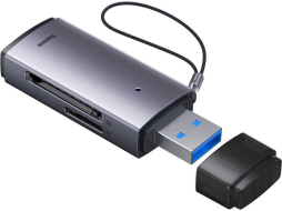 Картридер BASEUS Lite Series USB-A to SD/TF Grey 