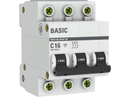 Автоматический выключатель EKF Basic ВА 47-29 3P