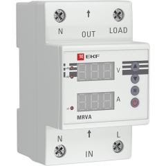 Реле напряжения и тока с дисплеем MRVA 63A EKF PROxima 