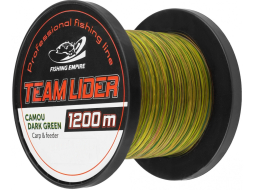 Леска монофильная LIDER Camou Dark Green 0,42 мм/1200 м 