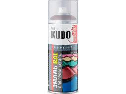 Эмаль аэрозольная KUDO для металлочерепицы серый графит 520 мл 