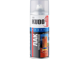 Лак кремнийорганический термостойкий KUDO универсальный 520 мл 