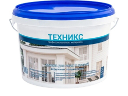 Краска акриловая ТЕХНИКС ВД-АК-1УМ Для окон и дверей белая полуматовая 3 кг