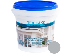 Краска акриловая ТЕХНИКС ВД-АК-1УМ Для окон и дверей серая полуматовая 1 кг