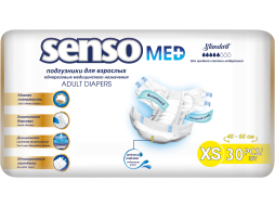Подгузники для взрослых SENSO MED Standart 0 Extra Small 40-60 см 30 штук (4810703156463)